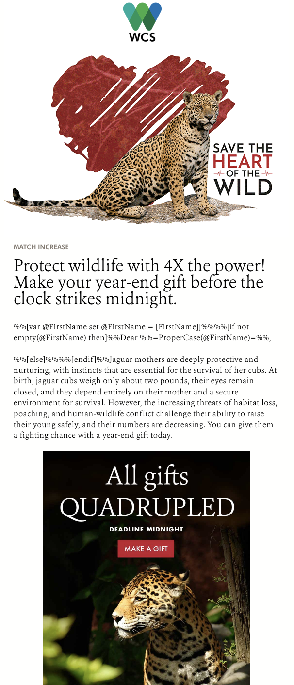 Audubon recurring giving form design with frequency selector and monthly options.